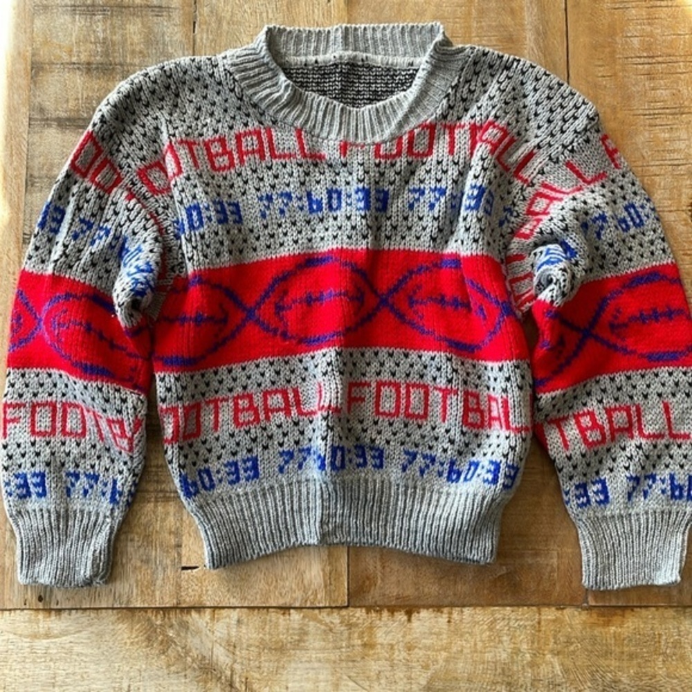 Vintage boys football sweater 2t